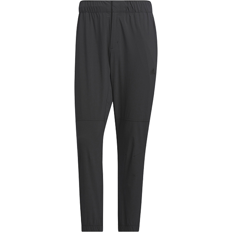 adidas Th Lw Wv Pnt 纯色松紧腰锥形运动长裤 男款 黑色 IA8131