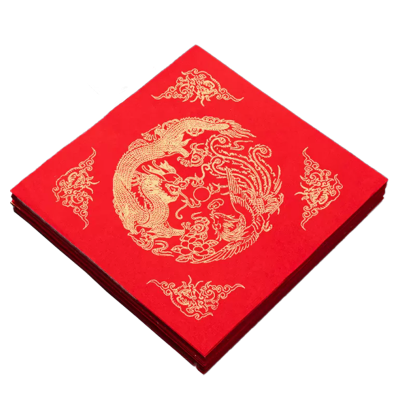 锦瑞星手写福字红纸加厚空白斗方20张45*45cm/包