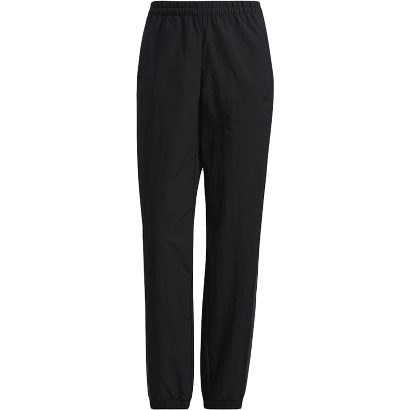 adidas W FI Word WV PN 拼色训练运动收脚梭织长裤 女款 黑色 GU6468