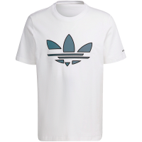 adidas originals三叶草 St Tee Hl Logo印花运动短袖T恤 男款 白色 送男友 H41402