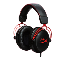 极度未知(HYPERX)阿尔法系列 电竞游戏耳机头戴式有线无线电脑吃鸡耳麦 双音腔设丨黑红[阿尔法]