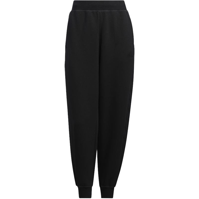 adidas Met Kt Pt T1 品牌Logo印花纯色束脚运动裤 女款 黑色 HM7115