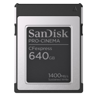 闪迪(SanDisk)640G CFexpress Type B内存卡影院级8K视频读1700MB/s写1400MB/s
