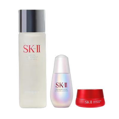 SKII 礼盒装 神仙水230ml + 小灯泡50ml + 眼霜15g