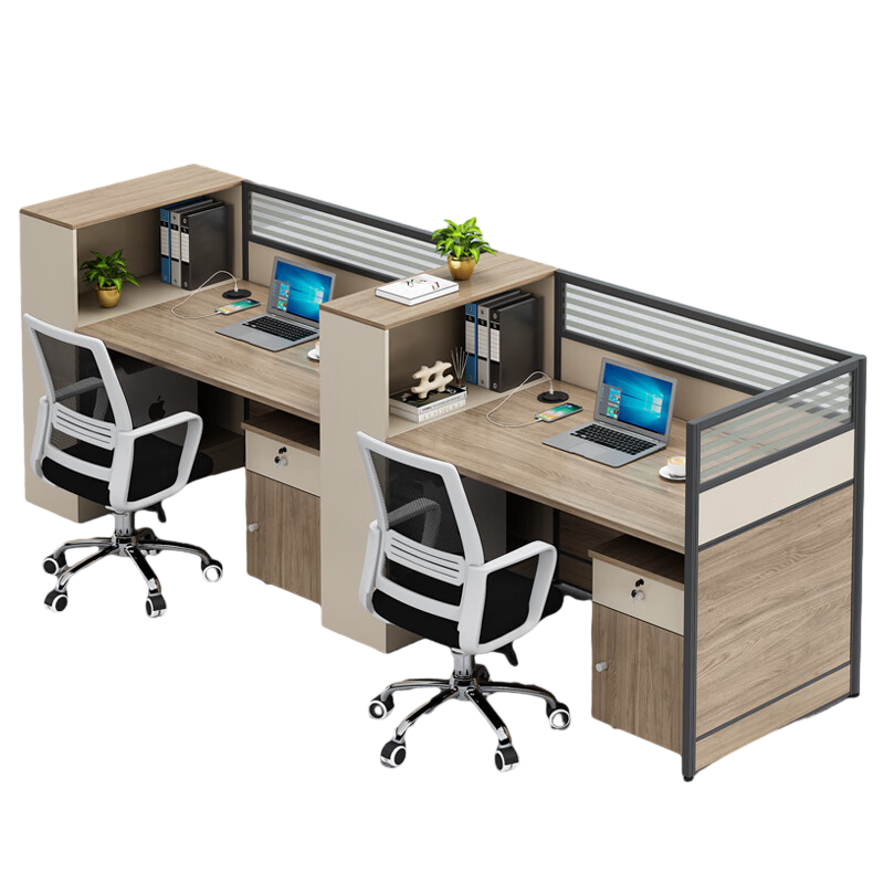 科野 屏风工位隔断卡座财务桌办公桌椅组合职员卡座可定制 单人位