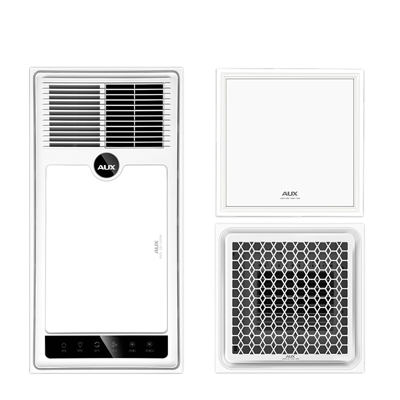 奥克斯浴霸灯卫生间集成吊顶风暖排气扇照明五合一体浴室取暖风机 单核免接线|三年质保|无线遥控