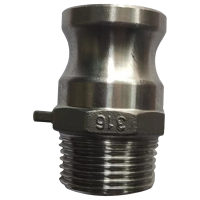 鑫惠诠 单边螺纹外接式羊角快速接头 不锈钢316DN25公母配套 套