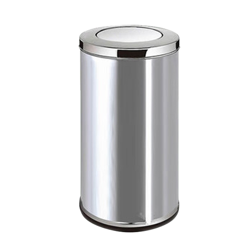 湘渭不锈钢垃圾桶烟蒂柱灭烟桶带烟灰缸室外电梯口立式中号港氏桶