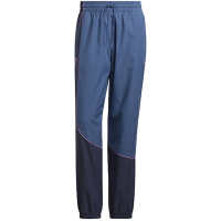 adidas Trae Pant 拼色Logo印花图案系带松紧腰运动裤 男款 蓝色 HN4513