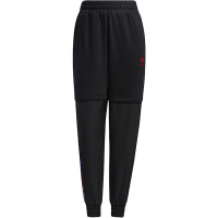 adidas originals Cny Trackpants 拼接休闲运动束脚长裤 女款 黑色 GN4739