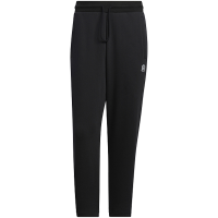 adidas neo U Esnt Pt7 Fl 纯色松紧腰抽绳加绒运动裤 男女同款 黑色 HN8727