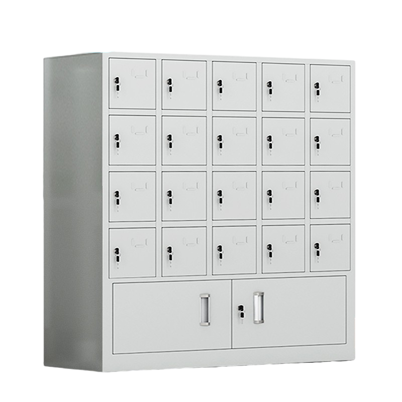 科野 手机存放柜电子设备管理柜带锁保管柜工厂钢制手机柜 无外门48门铁门存放柜