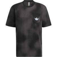 adidas originals 渐变云朵Logo字母圆领运动短袖T恤 男款 黑色 HM8033