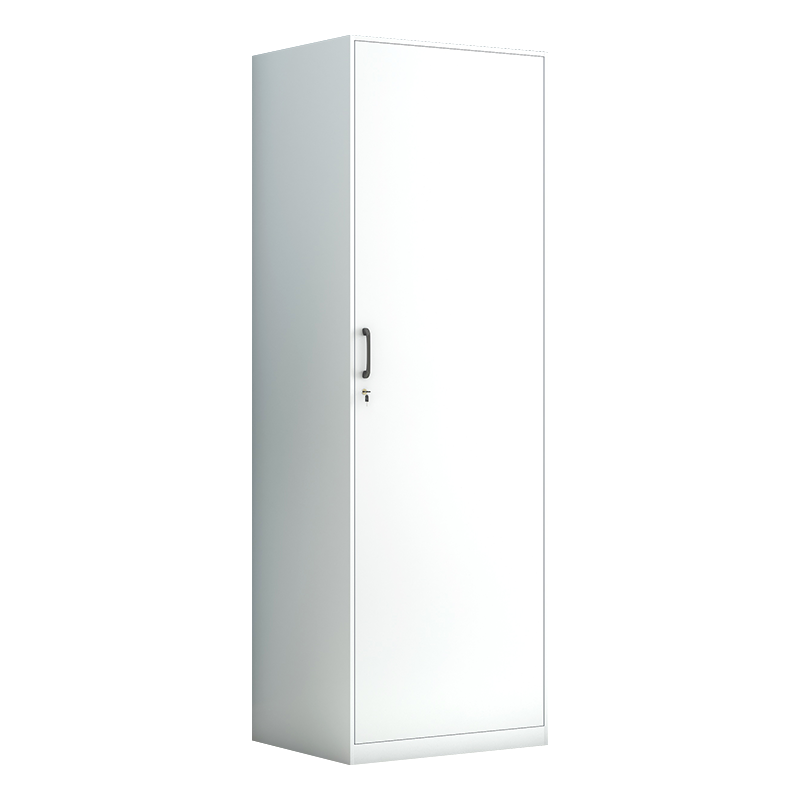 翌嘉 阳台柜单门衣柜钢制储物柜铁皮柜 白色单门衣柜600mm宽