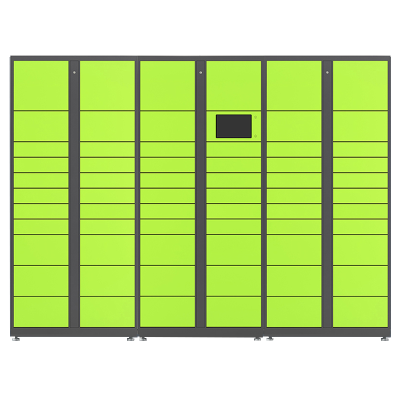 缑氏智能快递柜小区快递自提柜派件柜室外寄存柜信报箱储物柜一主两幅65格