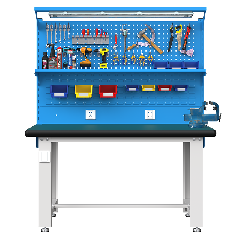 尔迈 重型钳工工作台防静电操作台工厂车间多功能维修工具台 1.2米 E款
