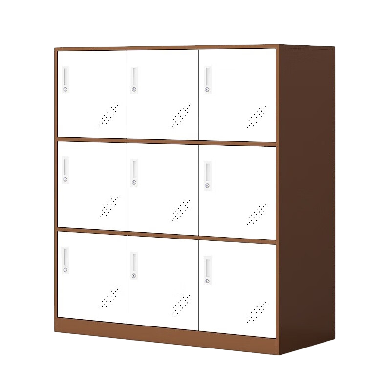 科野 学生书包柜家用格子柜矮柜带锁彩色柜培训中心存包柜教室储物柜 六门柜活力蓝