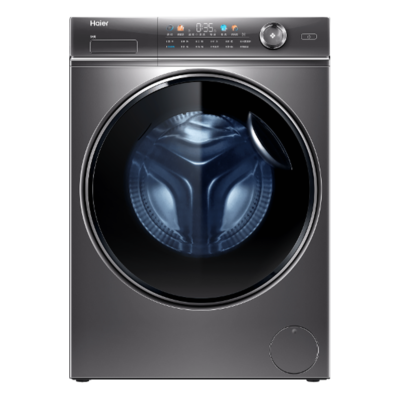 海尔(Haier)纤美滚筒洗衣机直驱变频洗烘一体机10公斤除菌空气洗香薰超薄智能投放XQG100-HBD14136LU1
