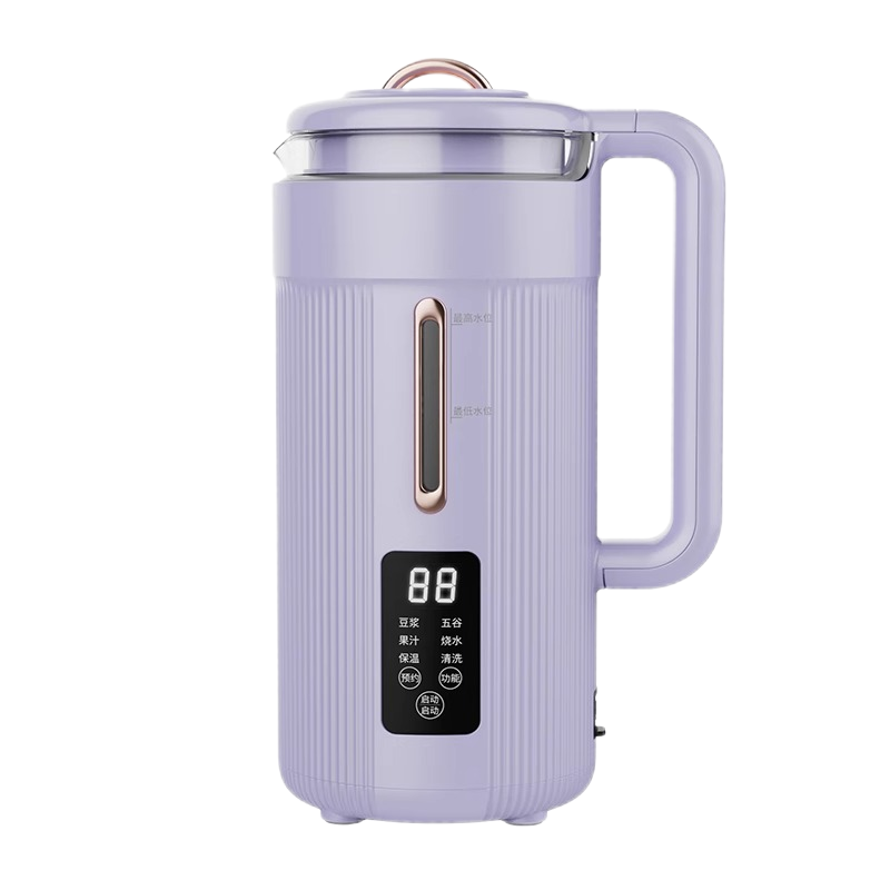 monda蒙达破壁机家用小型加热迷你新款多功能豆浆机榨汁一体料理机八叶刀头12H智能预约一键清洗果汁机-清新绿