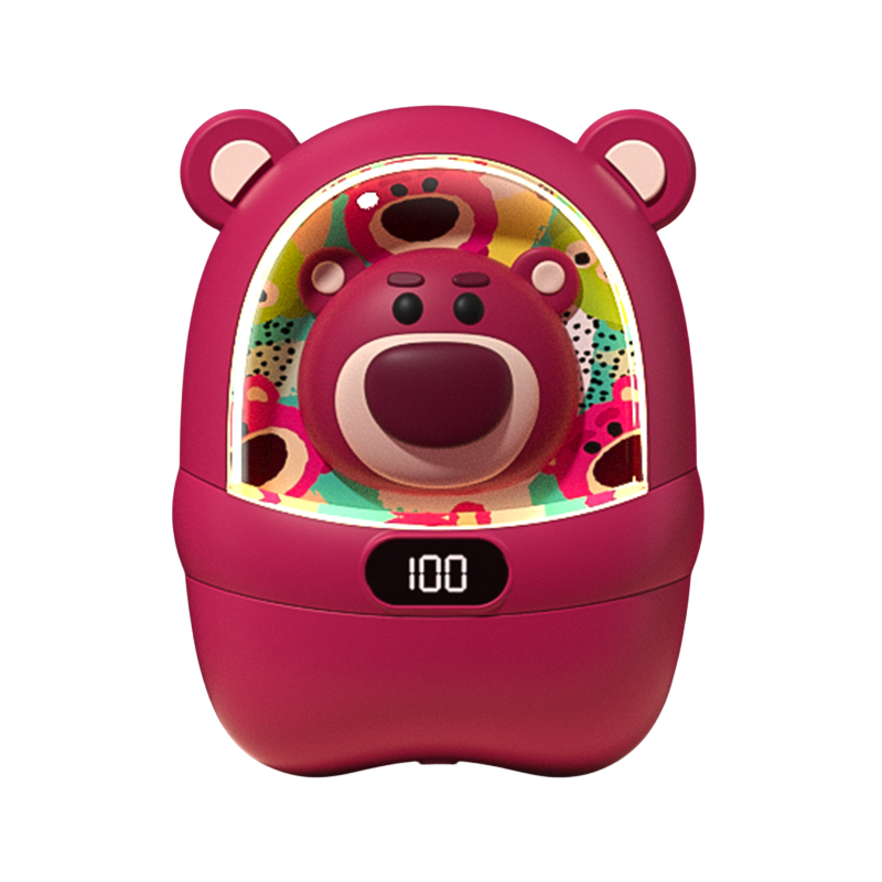 迪士尼2023新款草莓熊暖手宝充电宝二合一手握式宠女生礼物迷你暖宝宝学生专用儿童可爱热水袋蛋冬天神器