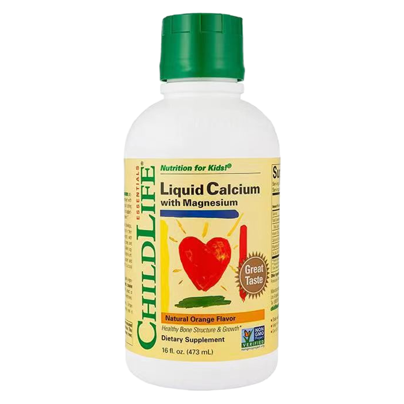 [有效期到25年5月]美国童年时光childlife 钙镁锌婴幼儿液体钙473ml 新包装