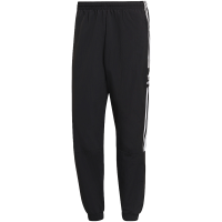 adidas originals Logo印花束脚宽松运动长裤 男款 黑色 H41387