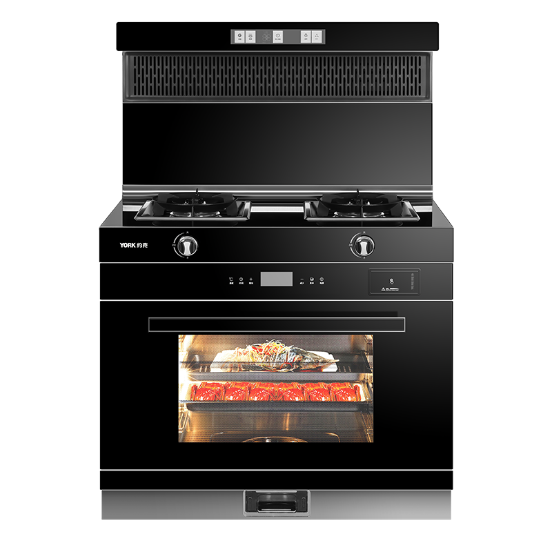YORK约克智能集成灶YK-J60ZK家用集成灶蒸烤一体灶抽油烟机灶具套装一级节能自动清洗