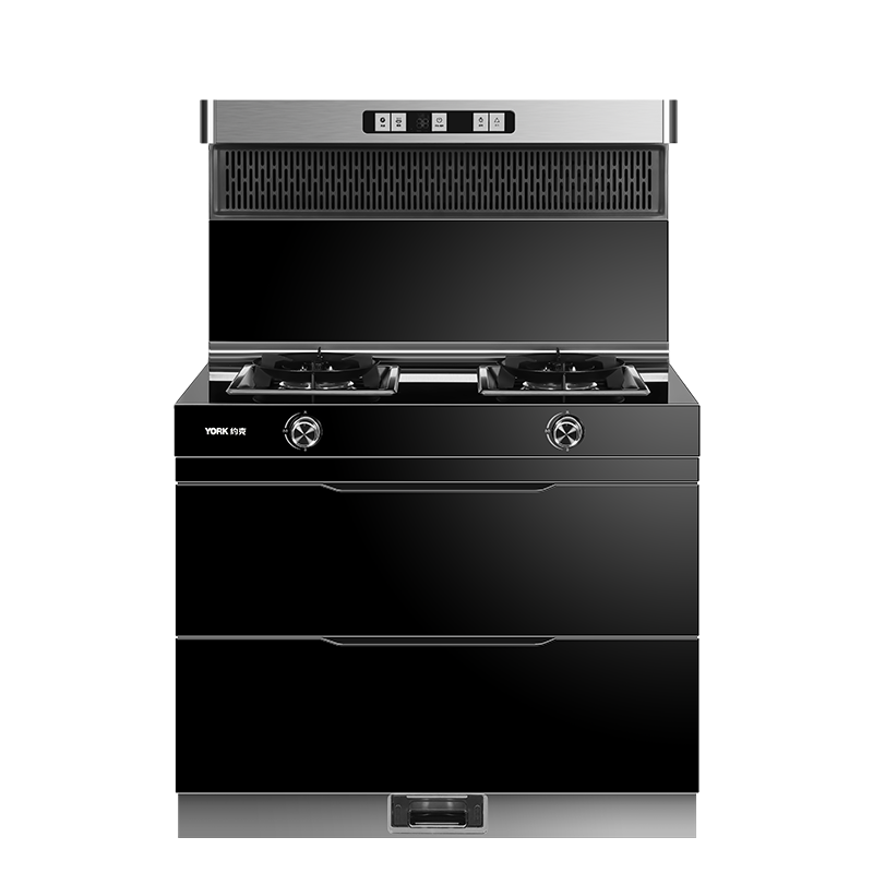 YORK约克集成灶YK-J61烟机+灶具+保洁烘干(二合一) 强劲吸力 一级能效 家用一体 免清洗风轮