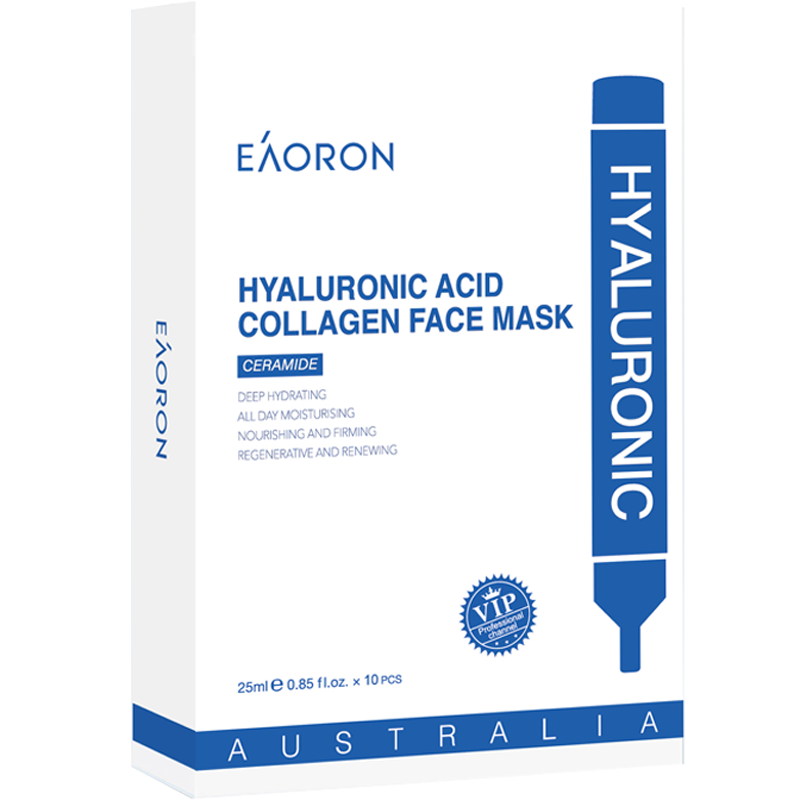 EAORON 水光针 白面膜 10片(25ml *10)/1盒装 深度补水 水光针原液 澳洲进口
