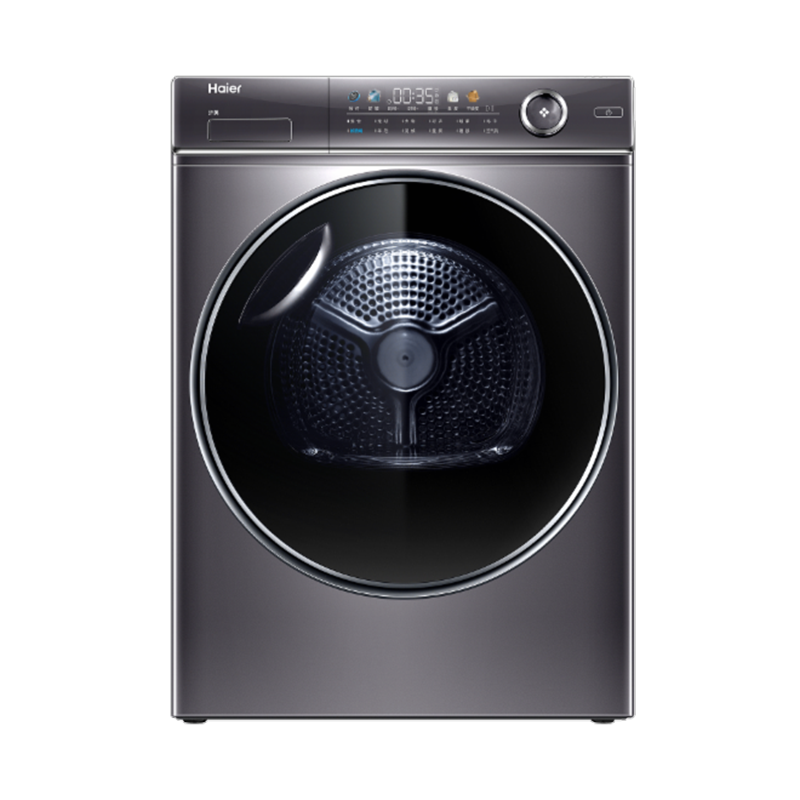 Haier海尔干衣机 热泵烘干机 10公斤全自动家用大容量滚筒式干衣机机 衣物护理机除菌除螨 空气洗 HG100-326