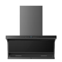 美的(Midea)吸油烟机5.5cm超薄近吸挥手智控家用侧吸27m³风量大吸力烟灶联动羽翼星河FC9