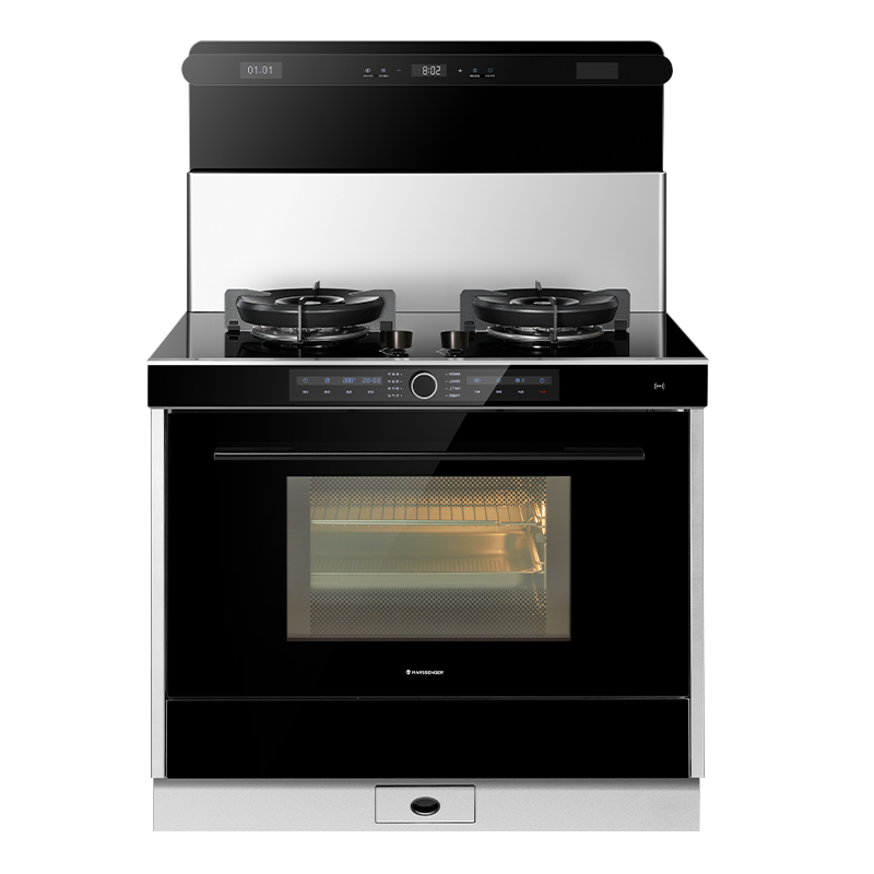 火星人E70BC蒸烤炸一体集成灶 家用烤箱侧吸集成灶 液化气 左排烟