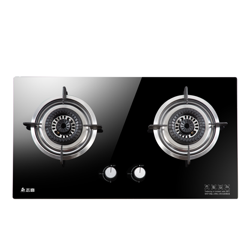 志高(CHIGO)F200B 双灶眼燃气 4.8KW大火力 台式嵌入式两用一级能效灶具(天然气)