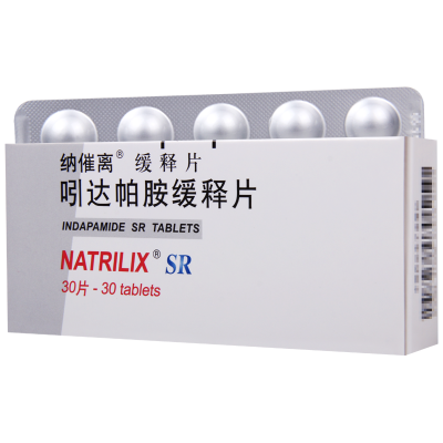 纳催离 吲达帕胺缓释片 1.5mg*30片/盒