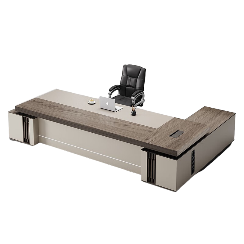 科野 办公桌老板桌椅组合简约现代创意轻奢大班台经理总裁办公室主管桌