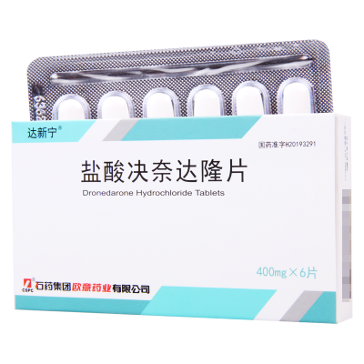 达新宁 盐酸决奈达隆片 400mg*6片/盒