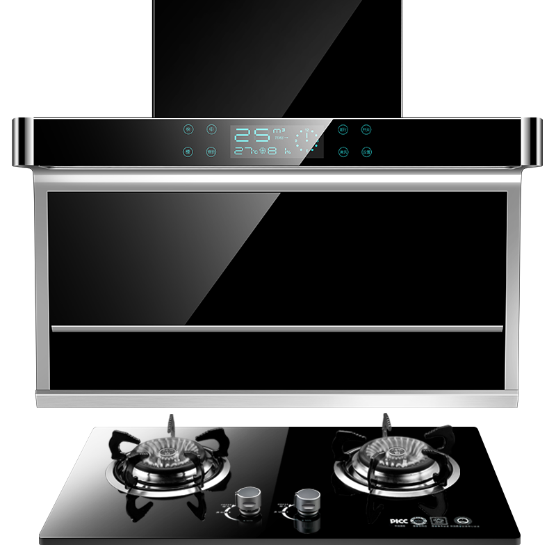 欢呼好太太 25m³大吸力顶侧双吸油烟机灶具套餐 750mm自清洁侧吸式触控式家用抽油烟机燃气灶两件套煤气灶烟灶 液化气