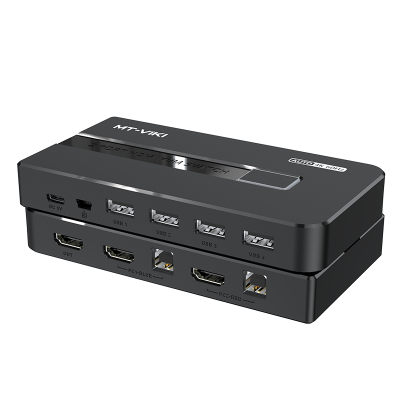 迈拓维矩 MT-KH2S 2口kvm切换器二进一出hdmi高清4K60Hz电脑监控主机屏幕显示器鼠标键盘打印机共享器