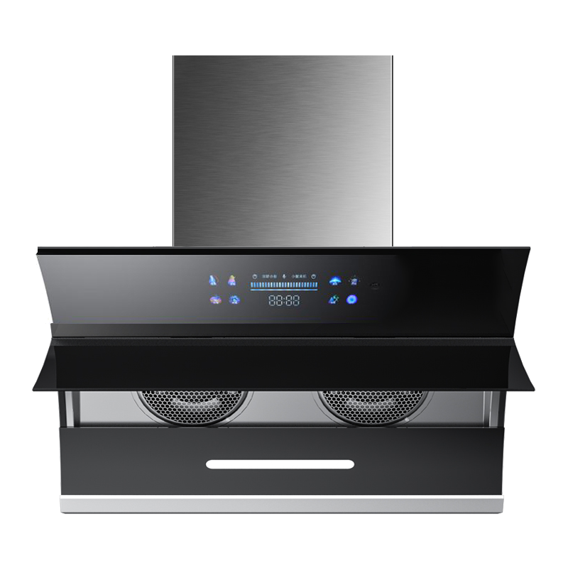 荣事达抽油烟机家用侧吸式油烟机厨房双电机吸油机大吸力双电机自动清洗