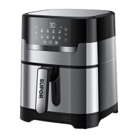 苏泊尔(SUPOR)空气炸锅家用4.7L/升容量小烤箱多功能电炸锅 烤牛排烤鸡翅薯条 液晶触控调温定时KD47D819