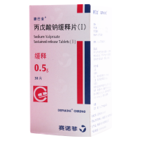 德巴金 丙戊酸钠缓释片 0.5g*30片*1瓶/盒