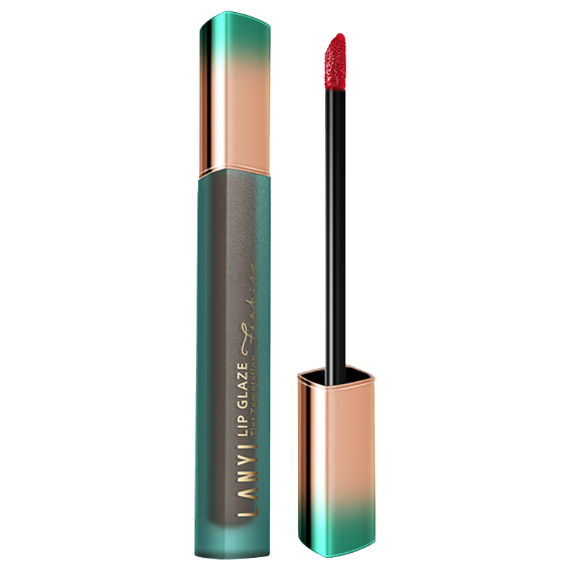 兰奕露水丝绒不易粘杯空气唇釉 哑光雾面唇泥豆沙胡萝卜不易掉色唇彩