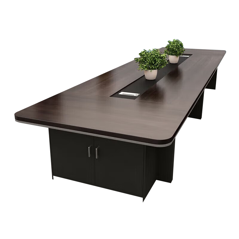 科野 加厚办公桌会议桌长桌大型开会桌椅洽谈桌4.5*1.5米会议桌[不含椅]