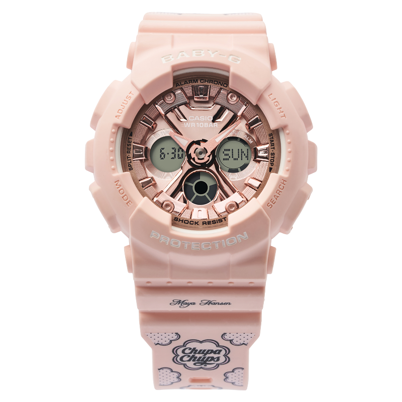 casio官方旗舰店卡西欧手表女BABY-G珍宝珠联名时尚防水运动潮流少女独角兽防震正品学生i日韩石英表女 BA-130