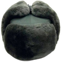 盛帅龙威冬季用羊剪绒材质防寒雷锋帽墨绿色61号顶