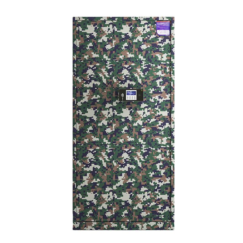 科野 保密柜文件柜员工柜迷彩资料铁皮柜国家认证智能密码锁防盗密码柜 八层柜电子指纹锁