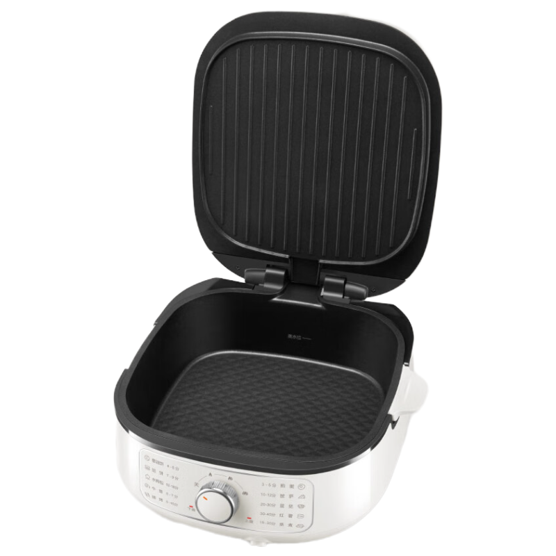 苏泊尔(SUPOR)电饼铛家用2200W功率 上下可拆多功能 蒸锅火锅炒锅 烙饼锅加深大火力可调 JT2828R864