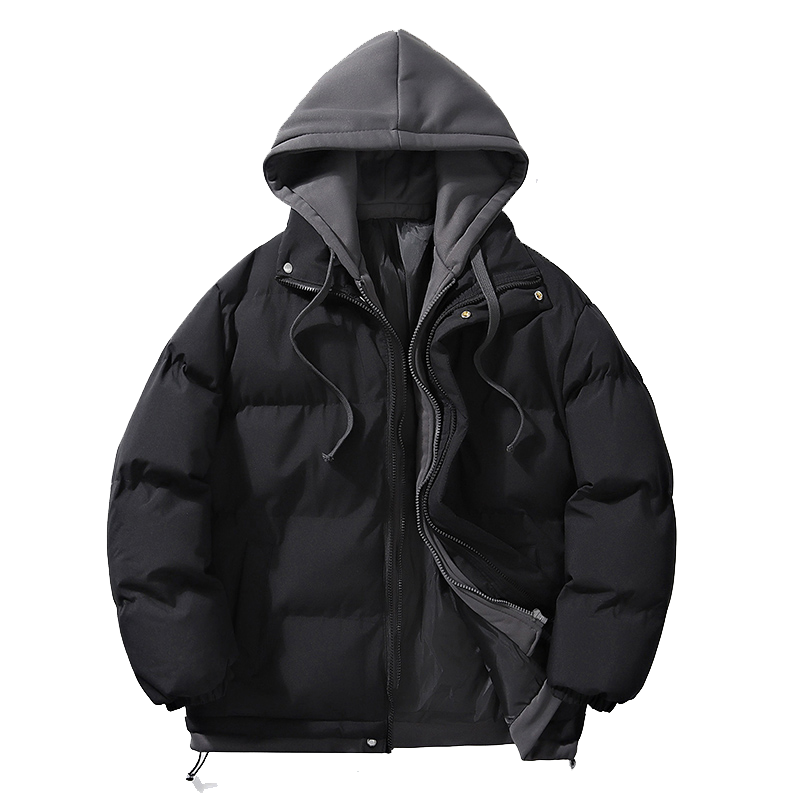 伊夫狼爪(YIFULANGZHUA)情侣装外套棉衣男女秋冬季潮牌加绒加厚情侣款羊羔绒棉袄女羽绒棉服面包服男女