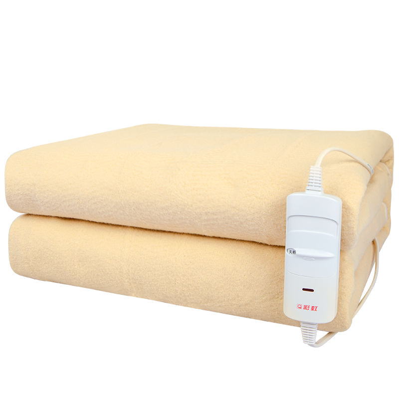 彩虹电热毯单人单控电褥子(1.5米*0.7米)学生宿舍遇水不漏电安全保护官方旗舰店正品TG201-X28