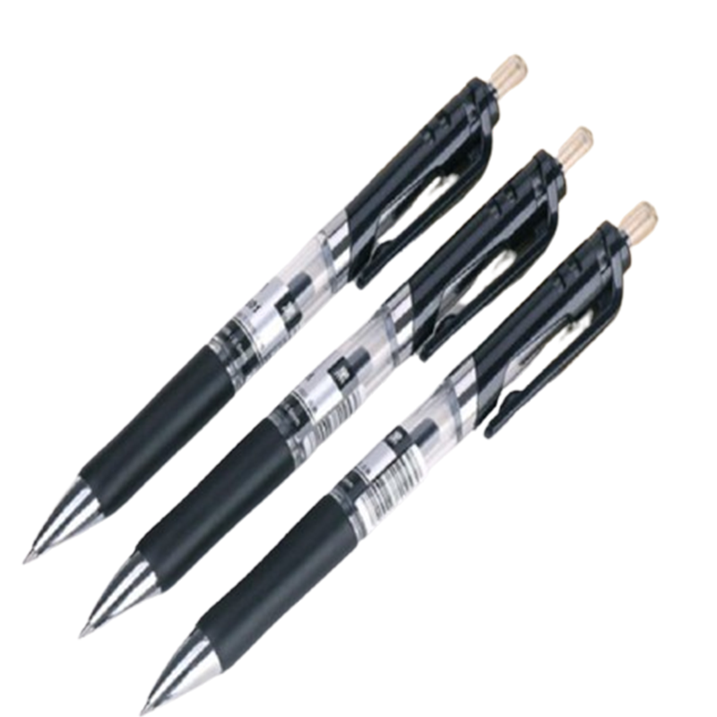 得力 S01 中性笔0.5mm弹簧头(黑)(支) *12支